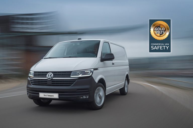 Златен медал од Euro NCAP за новиот Volkswagen T6.1 –  Најбезбедно комбе